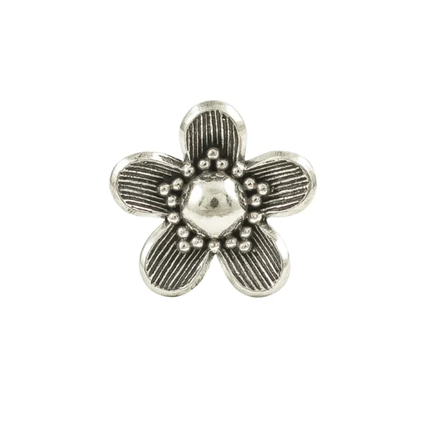 Champa Flower Ring <br><p class="subhedi">Sterling Silver</p> - Image 2