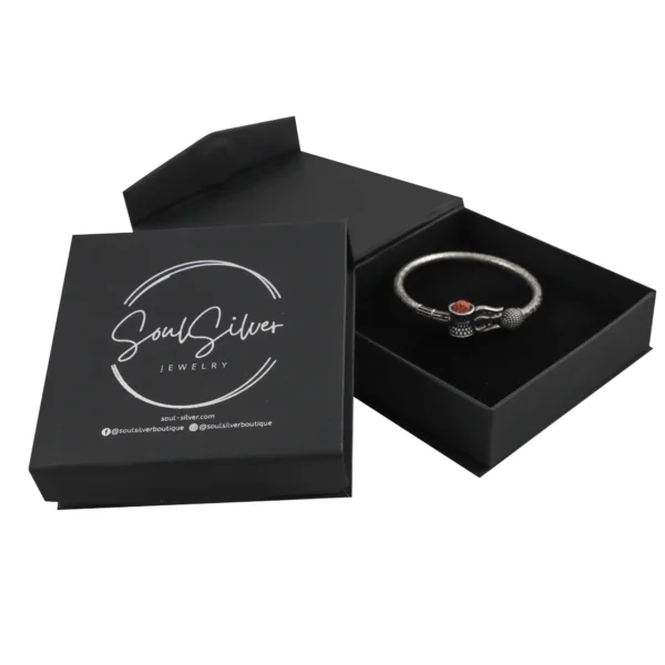 Lord Shiva Bangle <br><p class="subhedi">Sterling Silver</p> - Image 4