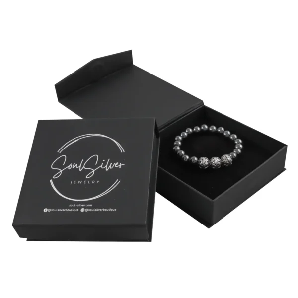 Lovana Bracelet <br><p class="subhedi">Sterling Silver/GunSteal</p> - Image 4
