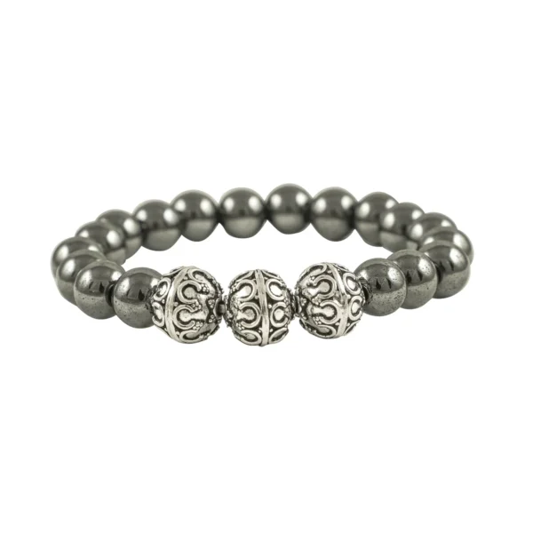 Lovana Bracelet <br><p class="subhedi">Sterling Silver/GunSteal</p> - Image 2