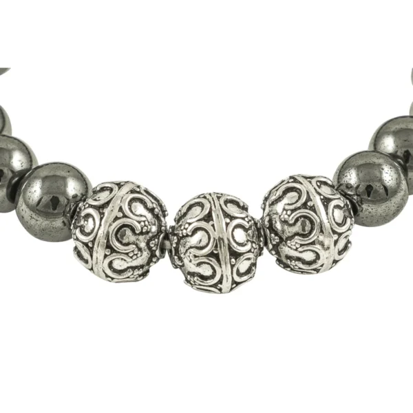 Lovana Bracelet <br><p class="subhedi">Sterling Silver/GunSteal</p> - Image 3