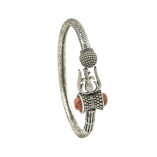 Lord Shiva Bangle <br><p class="subhedi">Sterling Silver</p> - Image 2